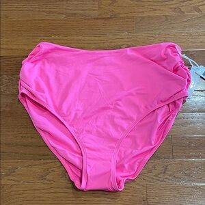 Anne Cole Bright Pink Bikini Bottom size 18W NWT